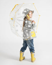 7AM - Rain Boots Mother & Baby Print Star Yellow 6