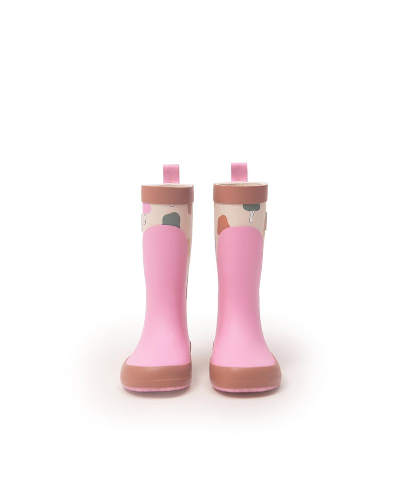 7AM - Rain Boots Mother & Baby Print Star Yellow 6