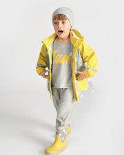 7AM - Rain Boots Mother & Baby Print Star Yellow 6