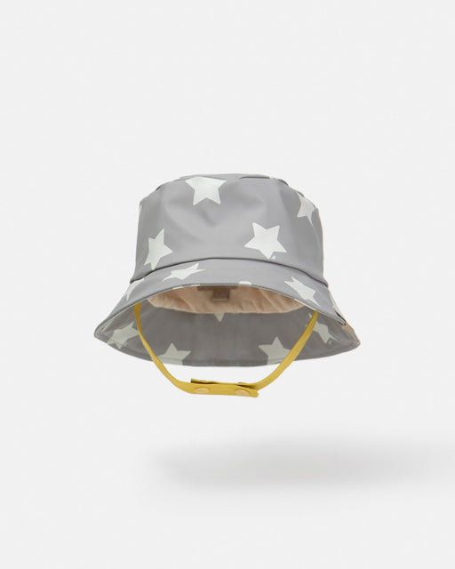 7AM - Rain Bucket Hat Mother & Baby Star Yellow 4 - 6Y