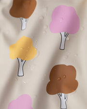 7AM - Rain Bucket Hat Mother & Baby Tree Beige 4 - 6Y