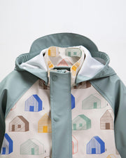 7AM - Rain Coverall Apparel & Accessories Tree Beige 18 - 24M