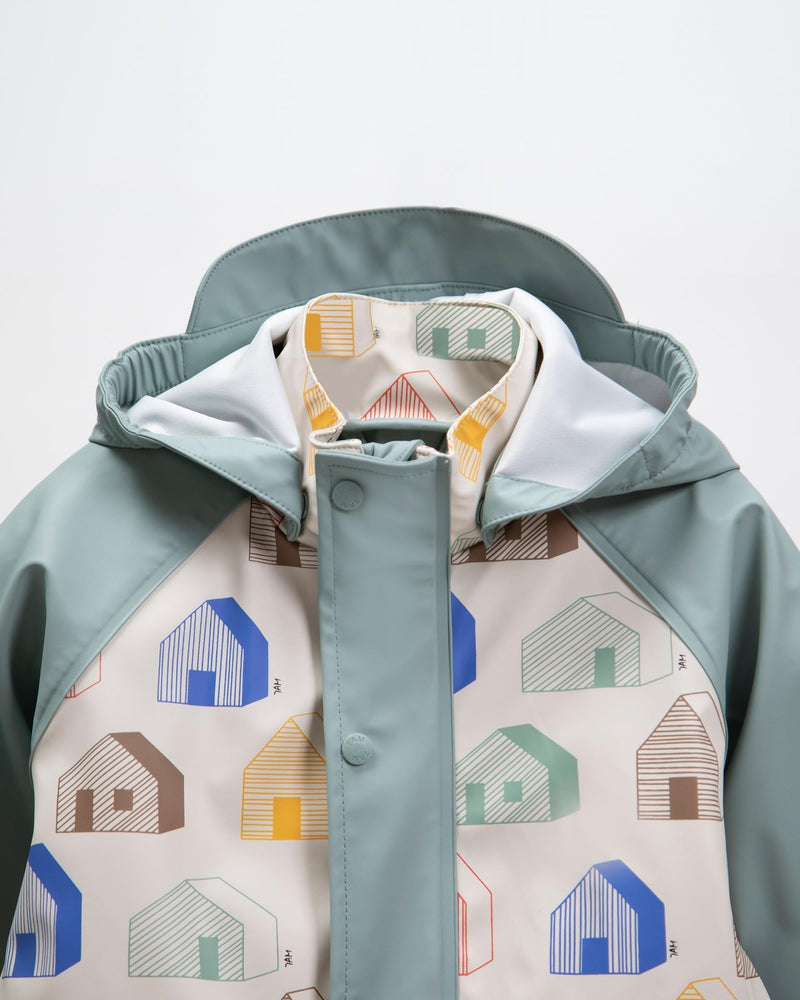 7AM - Rain Coverall Apparel & Accessories Tree Beige 18 - 24M