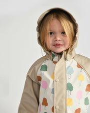 7AM - Rain Coverall Apparel & Accessories Tree Beige 18 - 24M