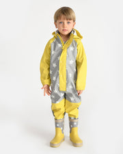 7AM - Rain Coverall Apparel & Accessories Tree Beige 18 - 24M