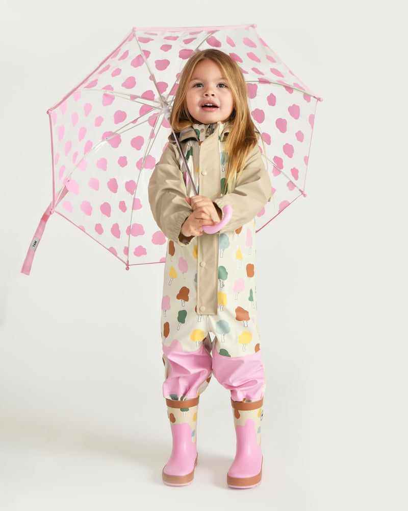 7AM - Rain Coverall Apparel & Accessories Tree Beige 18 - 24M