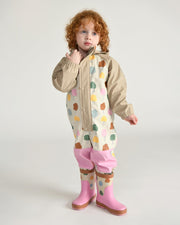 7AM - Rain Coverall Apparel & Accessories Tree Beige 18 - 24M