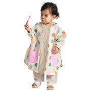 7AM - Rain Poncho - 2 - 3T Mother & Baby Print House Teal