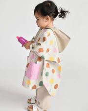 7AM - Rain Poncho - 2 - 3T Mother & Baby Print House Teal