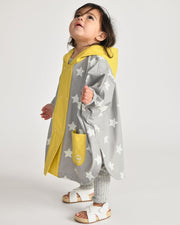 7AM - Rain Poncho - 2 - 3T Mother & Baby Print House Teal