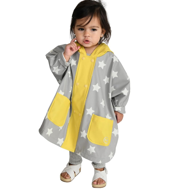 7AM - Rain Poncho - 2 - 3T Mother & Baby Print House Teal