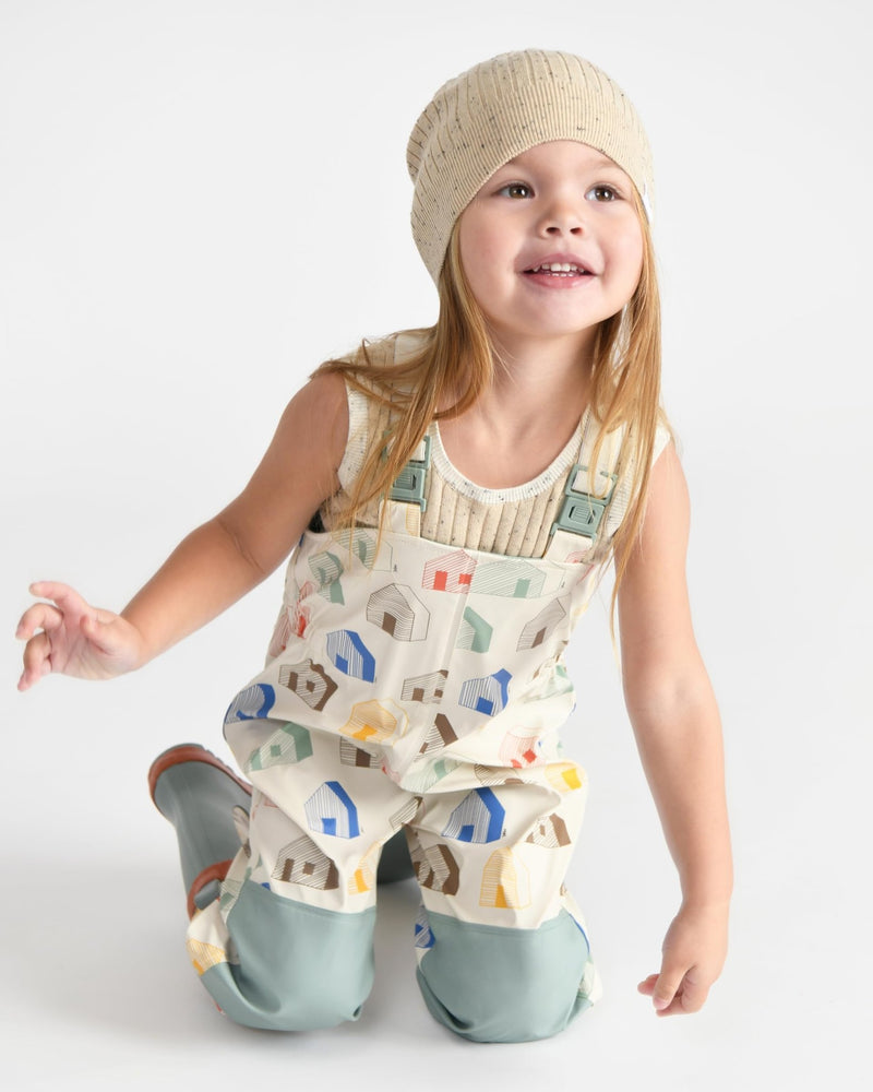 7AM - Rain Suspender Pants Apparel & Accessories House Teal 18 - 24M