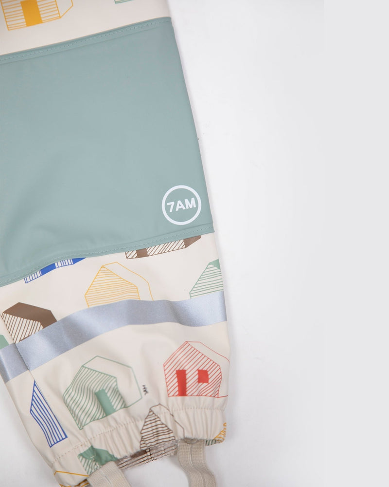 7AM - Rain Suspender Pants Apparel & Accessories House Teal 18 - 24M