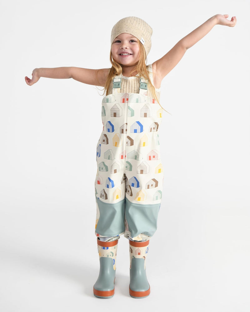 7AM - Rain Suspender Pants Apparel & Accessories House Teal 18 - 24M