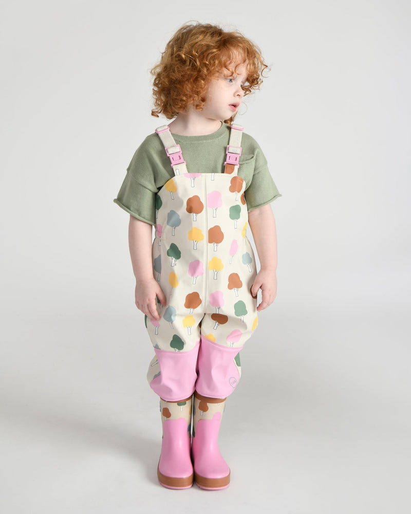 7AM - Rain Suspender Pants Apparel & Accessories House Teal 18 - 24M