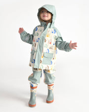 7AM - Rain Suspender Pants Apparel & Accessories House Teal 18 - 24M