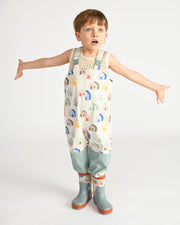 7AM - Rain Suspender Pants Apparel & Accessories House Teal 18 - 24M