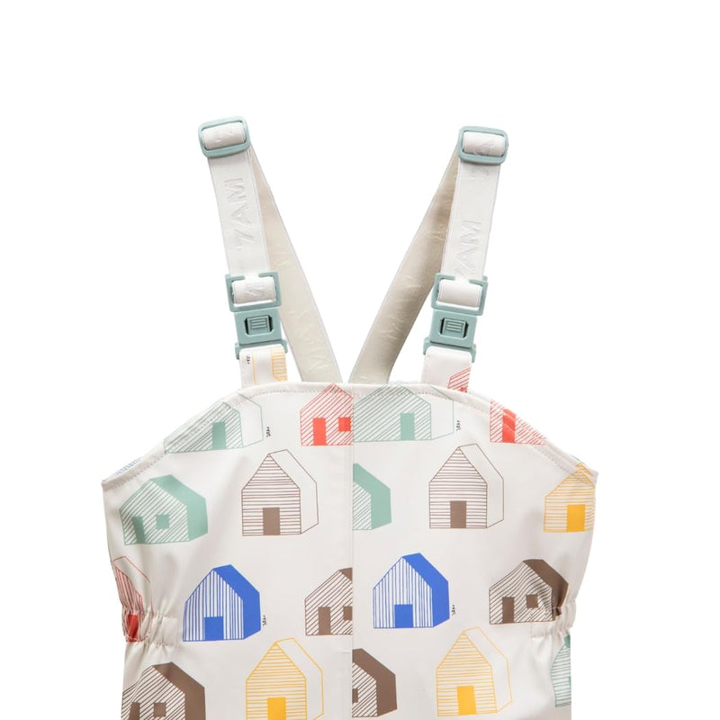 7AM - Rain Suspender Pants Apparel & Accessories House Teal 18 - 24M