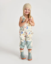 7AM - Rain Suspender Pants Apparel & Accessories House Teal 18 - 24M
