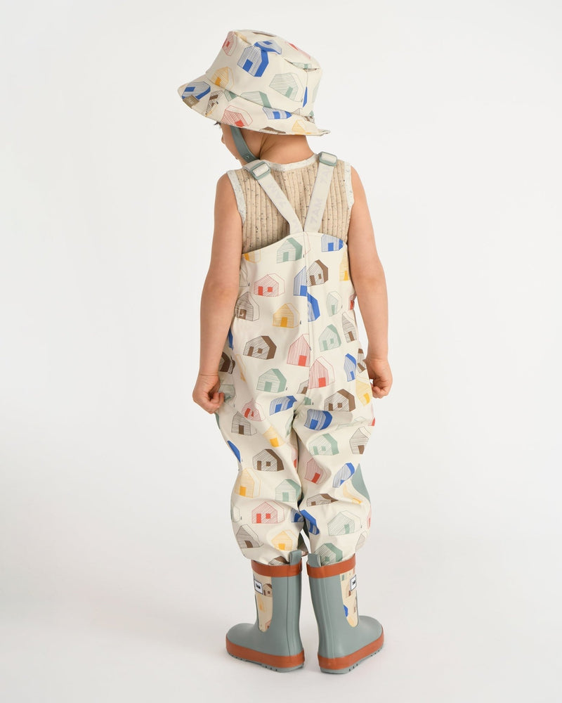 7AM - Rain Suspender Pants Apparel & Accessories House Teal 18 - 24M
