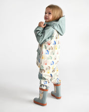7AM - Rain Suspender Pants Apparel & Accessories House Teal 18 - 24M