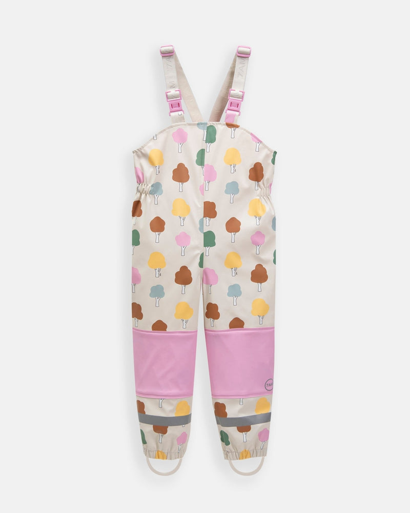 7AM - Rain Suspender Pants Apparel & Accessories tree Beige 18 - 24M