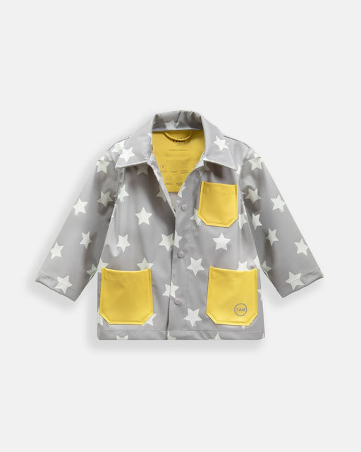 7AM - Rain Worker Jacket Apparel & Accessories Rainy Stars Yellow 18 - 24M