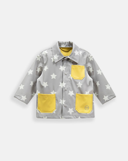 7AM - Rain Worker Jacket Apparel & Accessories Rainy Stars Yellow 18 - 24M