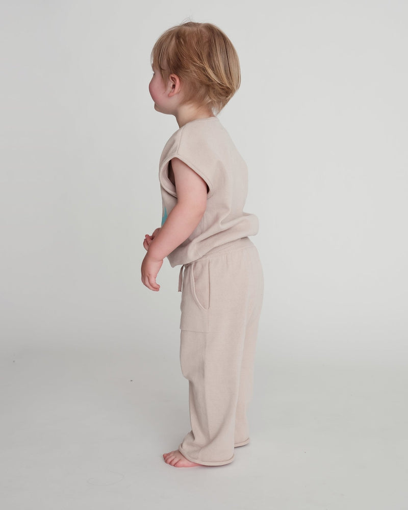 7AM - Relaxed Pants Boxy Apparel & Accessories Coral 6 - 12M