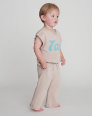 7AM - Relaxed Pants Boxy Apparel & Accessories Coral 6 - 12M