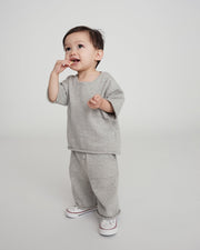 7AM - Relaxed Pants Boxy Apparel & Accessories Coral 6 - 12M
