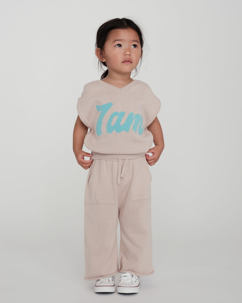 7AM - Relaxed Pants Boxy Apparel & Accessories Coral 6 - 12M