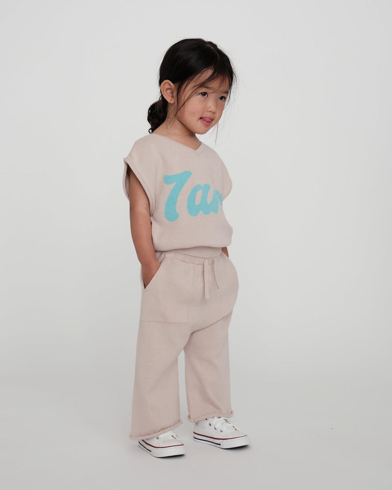 7AM - Relaxed Pants Boxy Apparel & Accessories Coral 6 - 12M