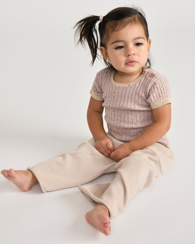 7AM - Relaxed Pants Boxy Apparel & Accessories Coral 6 - 12M