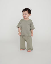 7AM - Relaxed Pants Boxy Apparel & Accessories Coral 6 - 12M