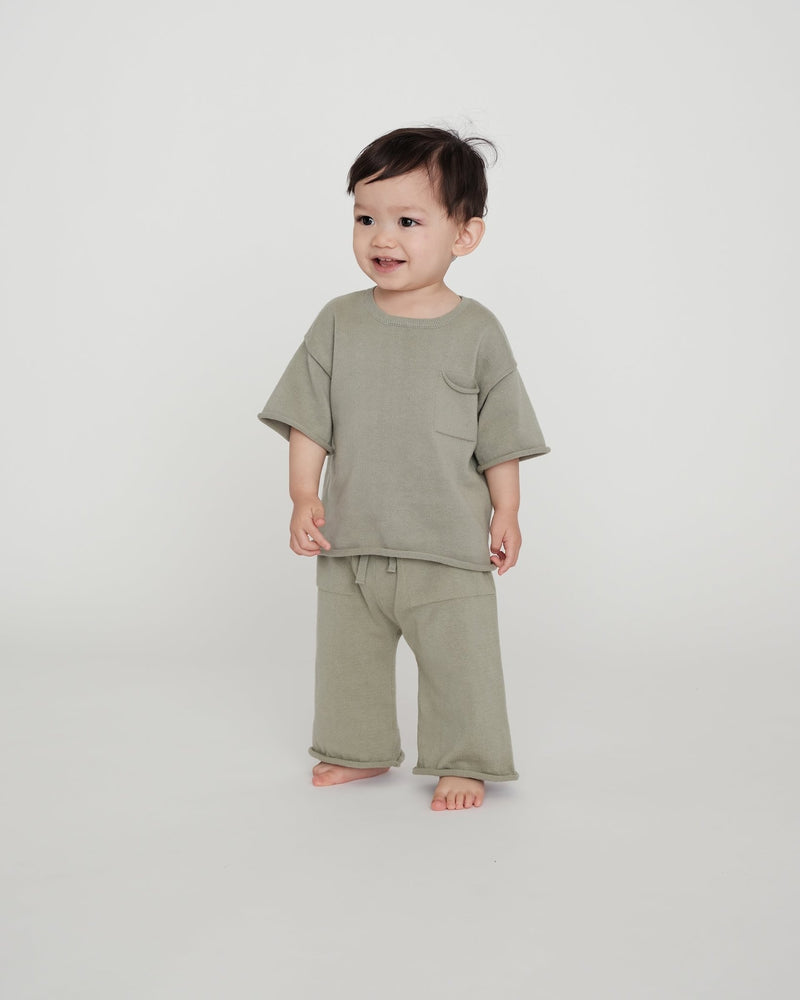 7AM - Relaxed Pants Boxy Apparel & Accessories Coral 6 - 12M