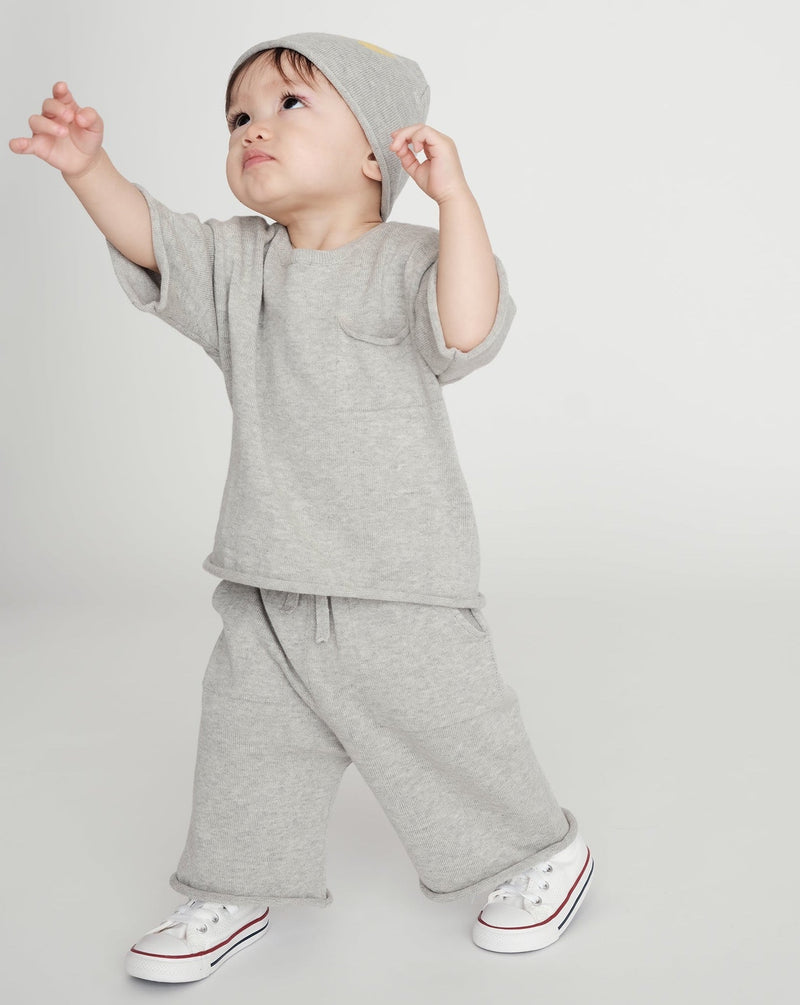 7AM - Relaxed Pants Boxy Apparel & Accessories Coral 6 - 12M