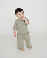 7AM - Relaxed Pants Boxy Apparel & Accessories Coral 6 - 12M