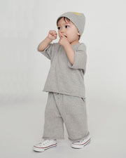 7AM - Relaxed Pants Boxy Apparel & Accessories Coral 6 - 12M