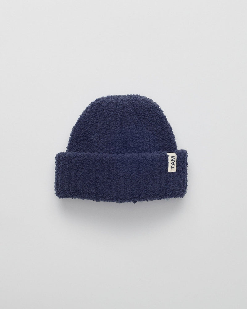 7AM - Ribbed Beanie - Navy - 0 - 6M Apparel & Accessories