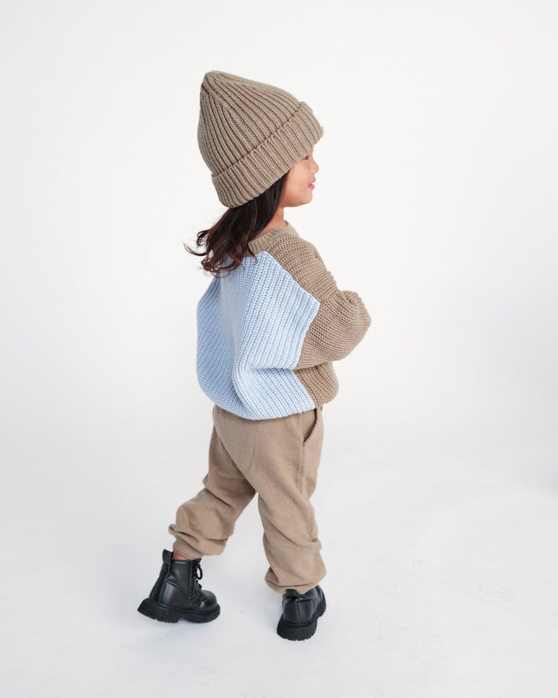 7AM - Ribbed Joggers - Chunky Mother & Baby Olive 3 - 4T