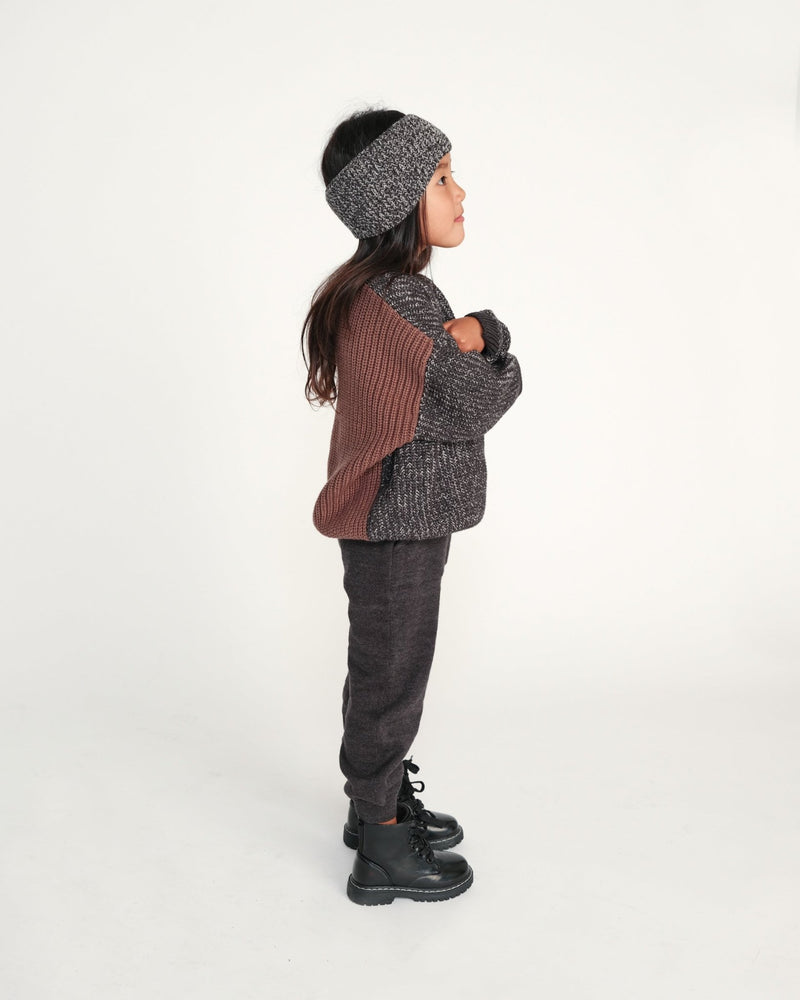 7AM - Ribbed Joggers - Chunky Mother & Baby Olive 3 - 4T