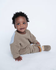 7AM - Ribbed Joggers - Chunky Mother & Baby Olive 3 - 4T