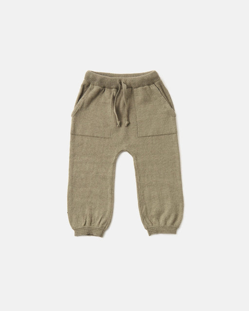 7AM - Ribbed Joggers - Chunky Mother & Baby Olive 3 - 4T