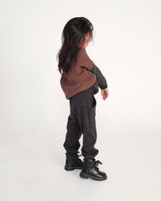 7AM - Ribbed Joggers - Chunky Mother & Baby Olive 3 - 4T
