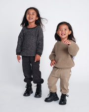 7AM - Ribbed Joggers - Chunky Mother & Baby Olive 3 - 4T