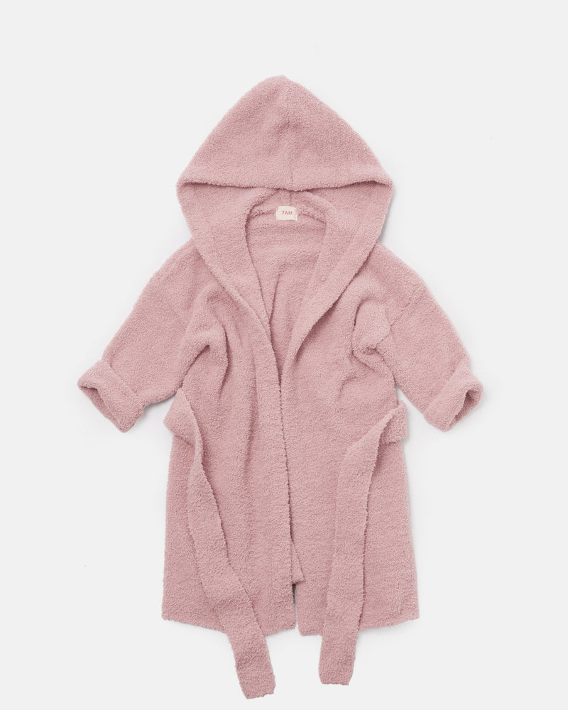 7AM - Robe - Fuzzy Apparel & Accessories Ash Rose 2 - 4T