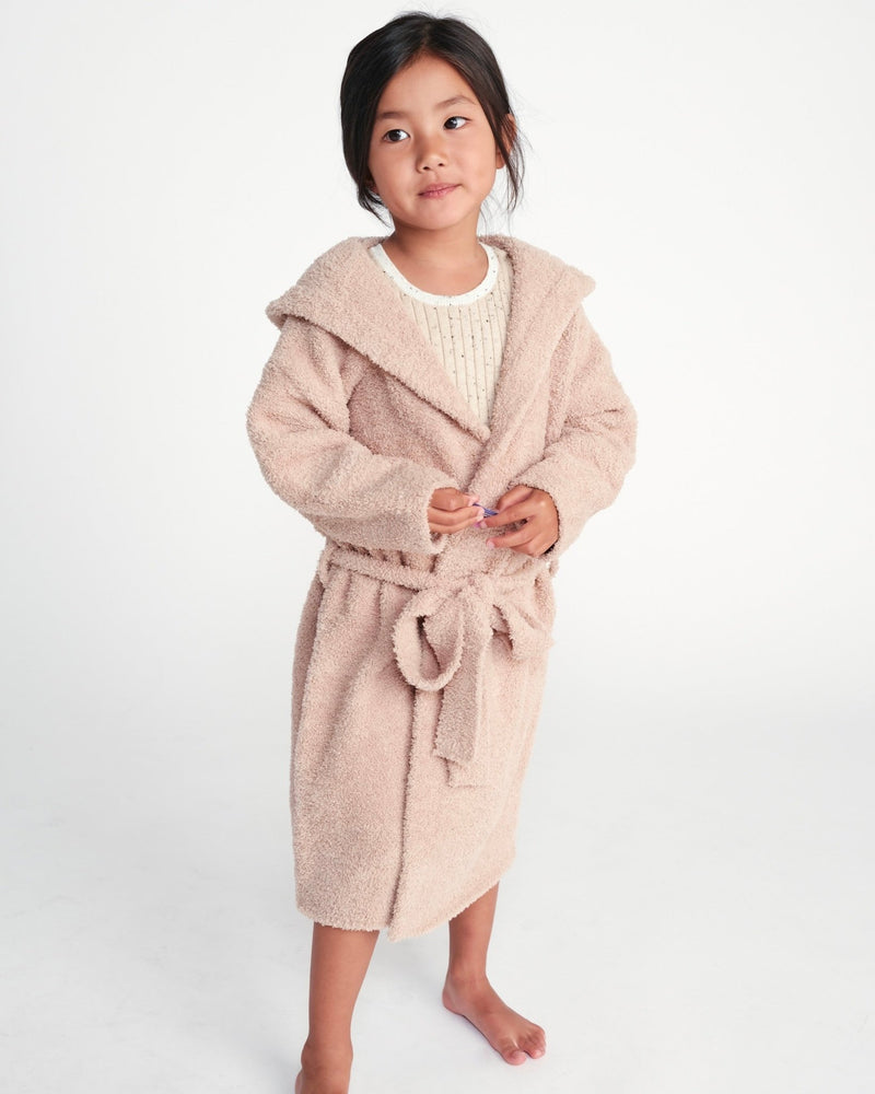 7AM - Robe - Fuzzy Apparel & Accessories Pecan 2 - 4T