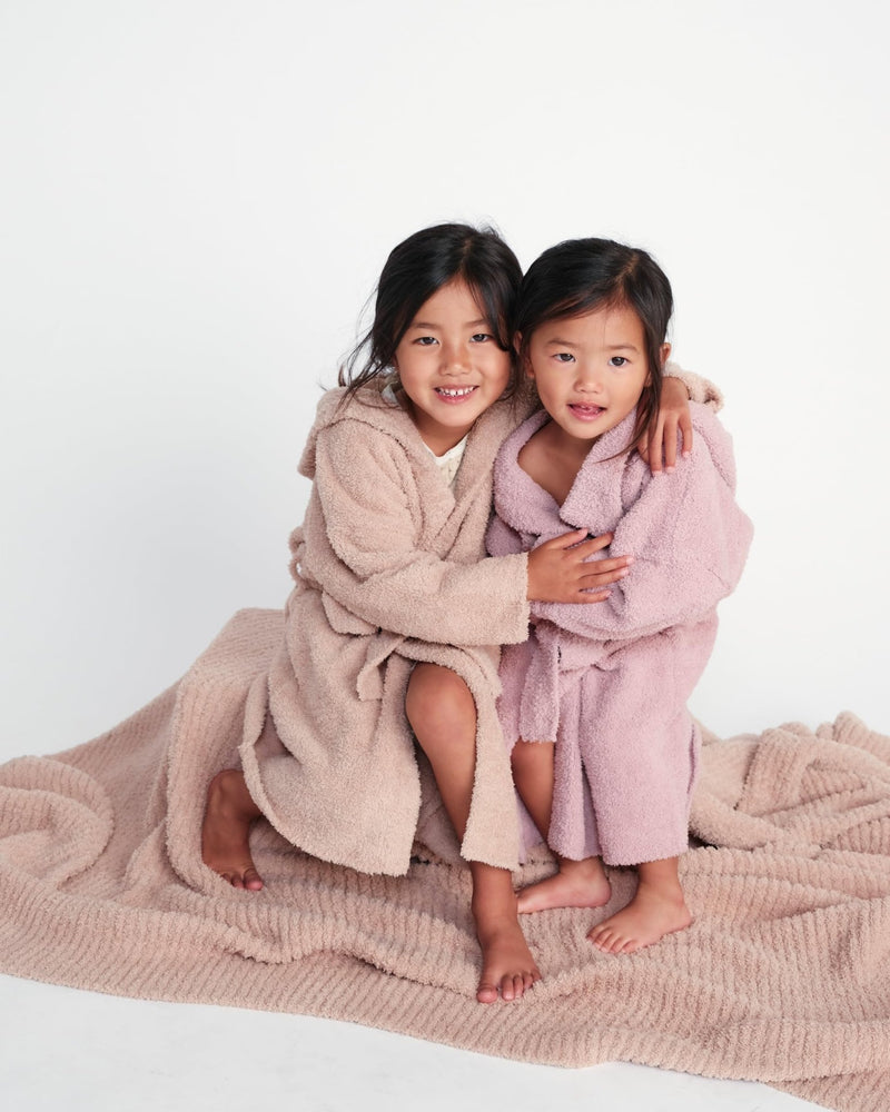 7AM - Robe - Fuzzy Apparel & Accessories Pecan 2 - 4T