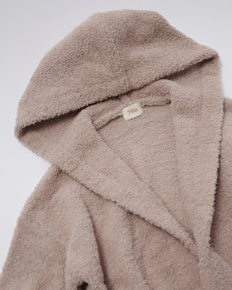 7AM - Robe - Fuzzy Apparel & Accessories Pecan 2 - 4T